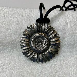 Danforth Pewter Sunflower Pendant #3